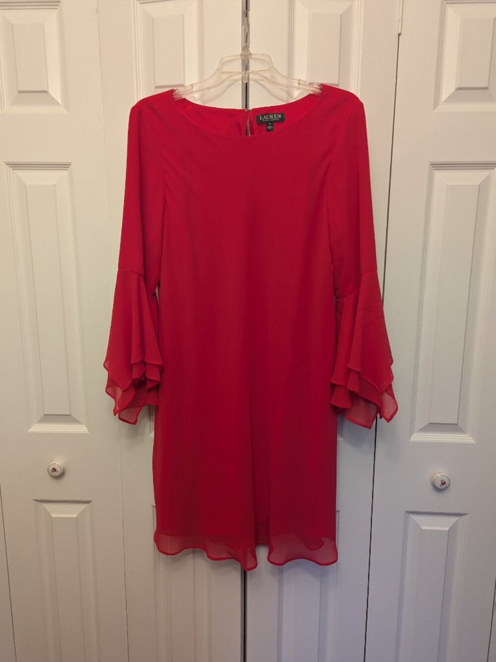 Ralph Lauren Red Dress Size 16